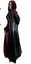 Mittelalter Wendecape mit Kapuze, Gothic Umhang Gr. S-XXL 5041 Schwarz- Rot