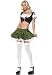 4PC German Fraulein Beer Girl Sexy Holiday Party Costume (X-Small-Green)