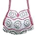 Soda pop-top shoulder bag, 'Mandala White'