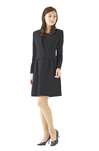 (モノワール) MONOIR 喪服 レディース 礼服 ブラックフォーマル アンサンブル ワンピース オールシーズン 02M41123