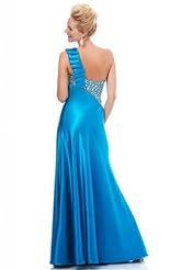 Crystals Beaded Crystal Applique Lace Cocktail Chiffon/Taffeta/Tulle Quinceanera Dress 