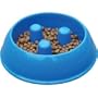 Brake-Fast Dog Food Slow Feed Bowl - Medium Blue