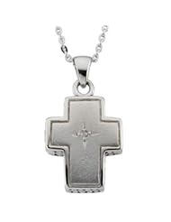 Sterling Silver Prayer Locket with Stones and Sterling Silver Chain