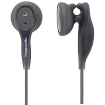 Panasonic RP-HV21Portable EarDrops Earbud Headphones (Black)