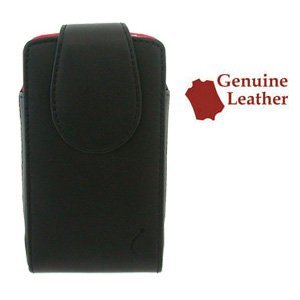 Vertical Magnetic Closure Leather Red Lining Unipro Pouch Case for Hp Ipaq Glisten - Free Shipping