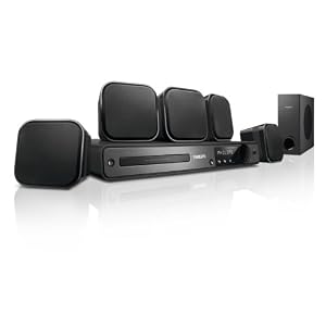 Philips HTS 3020 5.1 Heimkinosystem (DivX Ultra-zertifiziert, 200 Watt, USB 2.0) schwarz