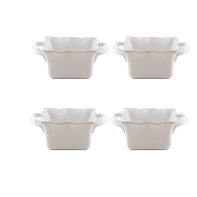 Buy BIA Cordon Bleu Wavy 5-Ounce Square Ramekins, Set of 4, White