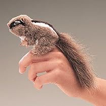 Folkmanis Mini Chipmunk Finger Puppet