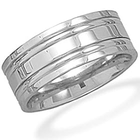 Stainless Steel Men's Ring: West Coast Jewelry: Jewelry
