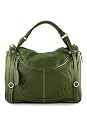 Women's Farrah Salvia Leather Dual Handle Satchel XL: Salvia Satchel