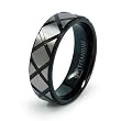 7mm Black Titanium Ring (Sizes 8-12)