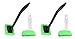 Windshield Cleaner (2 Pack) with 4 Micro Fiber Bonnets, 2 Spray Bottles 8 Piece Set Pivoting Head, Glass Window Cleaner Auto-Home-Office