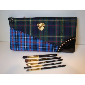 Best Price MAC She's Got It All Makuep Brushes & Plaid Makeup Bag Boxed Set