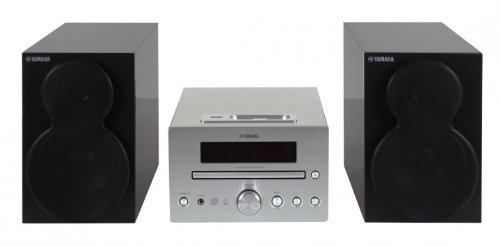 Yamaha Piano Craft E 330 Kompaktanlage (2x20W, Apple iPod Dock, USB, MP3) silber/schwarz