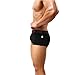 HP95(TM) Mens Bikini Underwear, Sexy Breathable Bulge Pouch Boxer Briefs Shorts (M, Black)