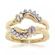 Ladies Diamond Yellow Gold Wedding Ring Engagement Ring Wrap