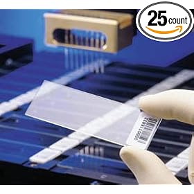 Corning GAPS II Coated Slides; Low fluorescent background; High DNA retention; Barcode; 25/pouch