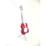Pendule Design "Guitare Electrique" Rouge