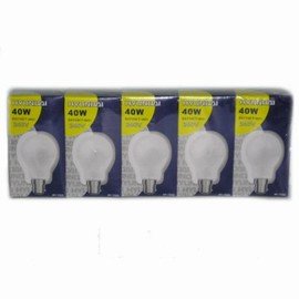 Childrens Toyshop  Electronics : Hyundai 40W 240V Bayonet 5 Pack (7008)