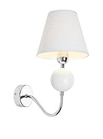 SEGNO Lámpara De Pared Elisabeth White Wall cromo/Blanco