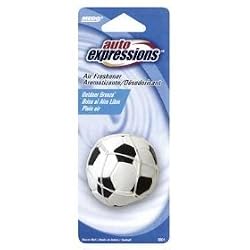 Auto Expressions Mesoc-1 Soccer Ball Black & White Air Freshener, Single