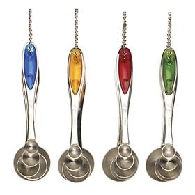 Endurance Splash Measuring Spoons - Green Inlay (Green) (1.5"H x 1.5"W x 6"D)
