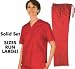Women's Scrub Set (Assorted Colors, XS-3X) Medical Scrub Top and Pant