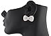 2 Pairs of Silvertone with Clear Iced Out 3D Bow Tie Stud Earrings (R-2417)