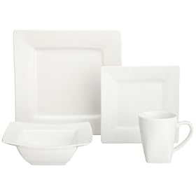 Buy 10 Strawberry Street Whittier Square 16-Piece Dinnerware Set now!