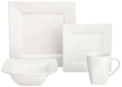 10 Strawberry Street Whittier Square 16-Piece Dinnerware Set