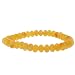 8mm Rondell Stretch Bracelet - Yellow Jade