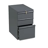 HON COMPANY / 20000 Series mobile pedestal file, 3-drawer: 2 box/1 file, 22-7/8d, charcoal / HON23723S / Sold as 1 Each / Mfr Part # 23723S \*/ 20000 Series mobile pedestal file, 3-drawer: 2 box/1 fil