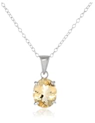 Sterling Silver Pendant Necklace, 18"