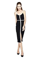 Ankle Length Spaghetti Strap Cotton/Polyester/Spandex Club Dress/Evening Dress 