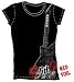 Guitar Hero Rose Rocker Black Juniors T-shirt Tee