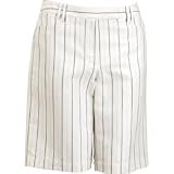 Liz Golf Striped Linen Bermuda Short