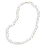 16" 14k Yellow Gold 6.5-7mm (A) Akoya Pearl Necklace