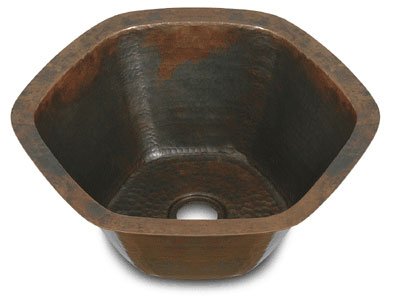 Copper Bar Sink Hexagon 16