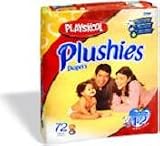 Playskool Plushies Diapers Size 1/2 8-18 LBS -72 diapers