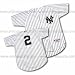Derek Jeter, New York Yankees #2 Authentic Home Major League Baseball Jersey from Majestic Athletic