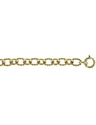 CleverEves 14Kt Yellow Gold Oval Mixed Link Bracelet