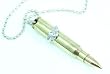 Israeli Air Force M16 Bullet on genuine ball chain.