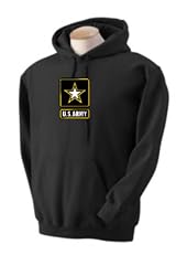 Custom U.S. Army Star logo on mens & youth hooded pullover sweatshirt