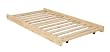 Twin Size Trundle Bed Frame - Unfinished Wood - 100% Clean Solid Wood No Toxins Made in America