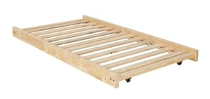 Twin Size Trundle Bed Frame - Unfinished Wood - 100% Clean Solid Wood No Toxins Made in America Simple and Strong!! Twin Size Trundle Bed Frame - Unfinished Wood - 100% Clean Solid Wood No Toxins Made in America Simple and Strong!!