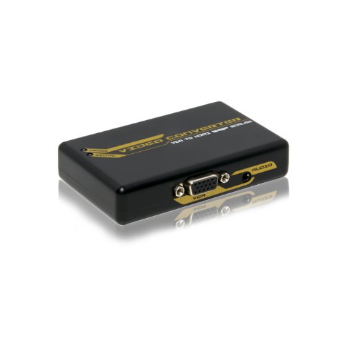 Portta PETVHS 3.5mm VGA Stereo Audio to HDMI Converter Scaler 720p/1080p On Sale