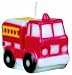 Fire Engine Fun Mini Cake Candles 6pc
