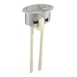 Amico Toilet Spring Drain Dual Push Button Silver Tone Plastic Flush Valve