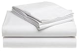 Pike Street 420-Thread-Count Egyptian Cotton Damask 6-Piece King Sheet Set, White