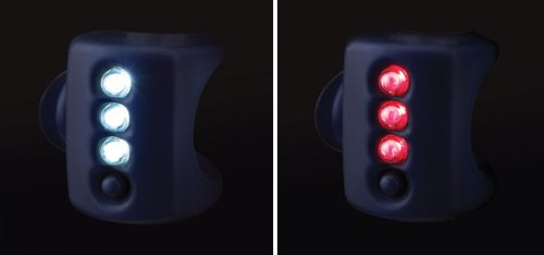Knog Gekko Twin Pack Headlight & Taillight Combo - Black Body.